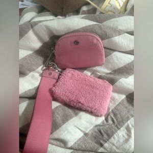 Lululemon Dual Pouch Wristlet in Plush Pink Tide